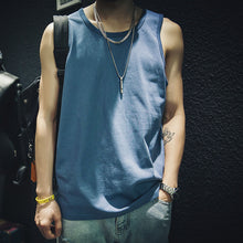 Load image into Gallery viewer, Solid Color Loose Sleeveless T-shirt
