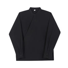 Load image into Gallery viewer, Diagonal Placket Simple Long Sleeve Shirt
