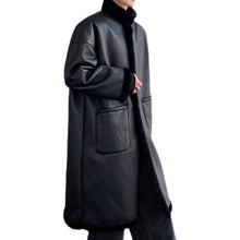 Load image into Gallery viewer, Stand-up Collar PU Leather Coat
