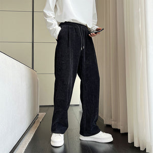 Corduroy Elastic Waist Trousers