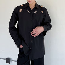 Load image into Gallery viewer, Cutout Loose Casual Long Sleeve Shirt
