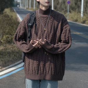 Half Turtleneck Knitted Sweater