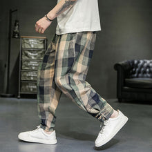 Load image into Gallery viewer, Men&#39;s Plaid Harem Pants
