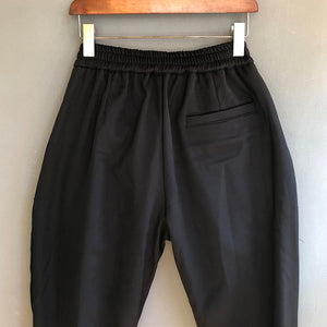 Hook and Loop Fastener Cropped Harem Pants