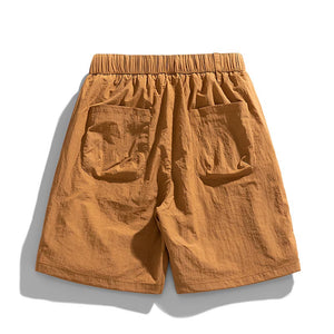 Casual Solid Color Pocket Cargo Shorts