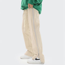 Load image into Gallery viewer, Zipper Strip Straight Casual Pants
