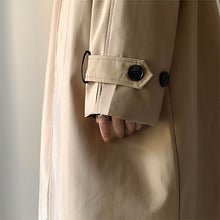 Load image into Gallery viewer, Thin Colorblock Lapel Mid-Length Trench Coat
