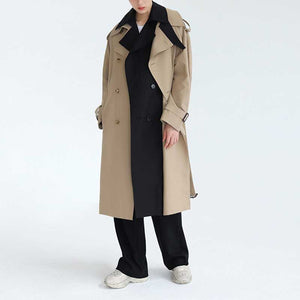 Fake Two-piece Mid-length Trench Coat