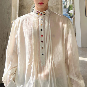 Summer Loose Translucent Shirt