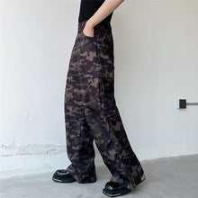 Load image into Gallery viewer, Camouflage Wide Leg Loose Pants
