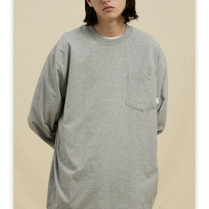 Cotton Basic Crew Neck Long Sleeve T-Shirt