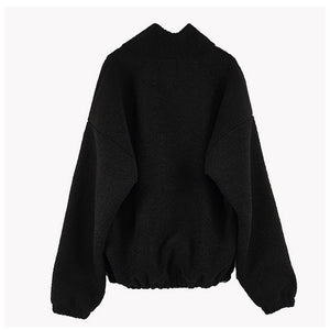 Stand-up Collar Zip Jacket