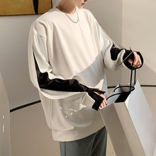 Load image into Gallery viewer, Contrasting Sleeves Fake Two-piece Sweater
