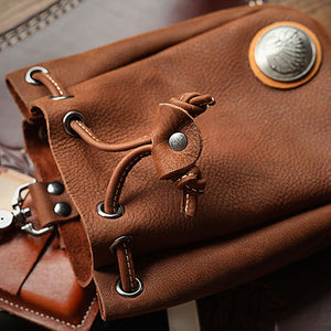 Vintage Leather Pouch Bag