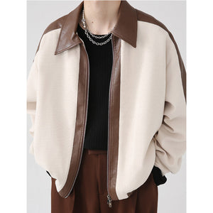 Stitching Contrast Color Jacket