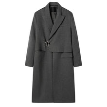 Load image into Gallery viewer, British Mid-length Asymmetric Coat
