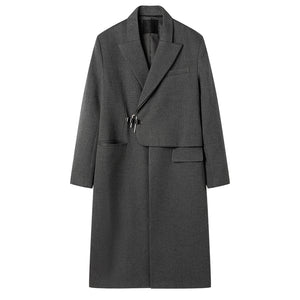 British Mid-length Asymmetric Coat