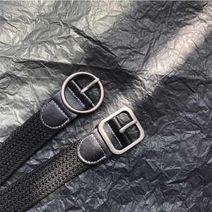 Braided Elastic Cord No Punch Casual Belt