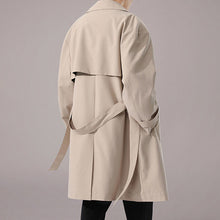 Load image into Gallery viewer, Solid Double-breasted Loose Trench Coat
