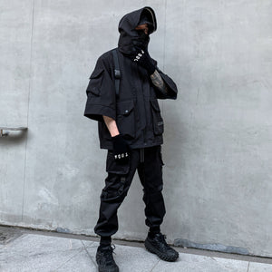 Techwear Dark Cargo Jackets