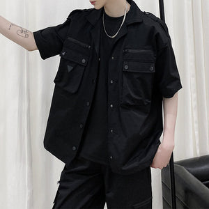 Multi Pocket Cargo Short Sleeved Shirt