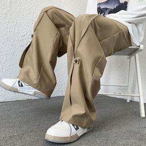 Drawstring Elastic Waist Wide Leg Lounge Pants