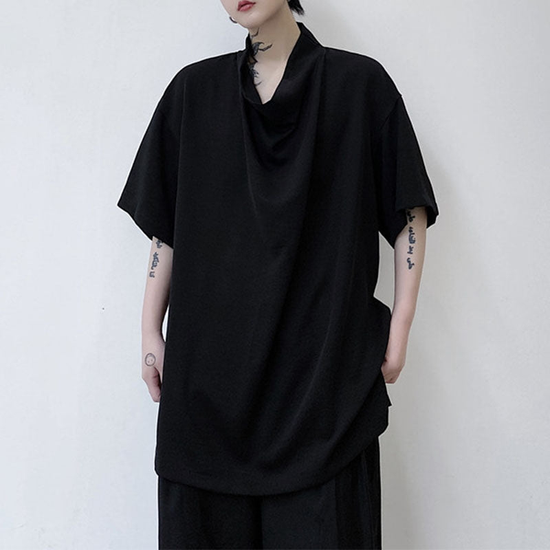 Summer Pile Collar Pullover T-shirt