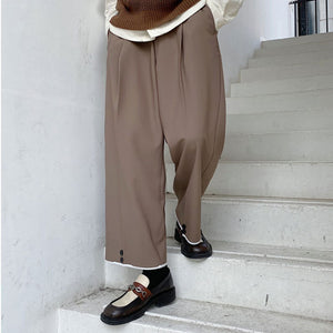 Paneled Straight Loose Lounge Pants