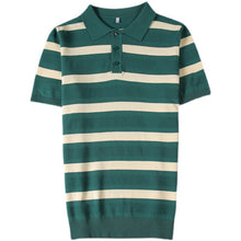 Load image into Gallery viewer, Wide Stripe Slim Fit Polo Shirt
