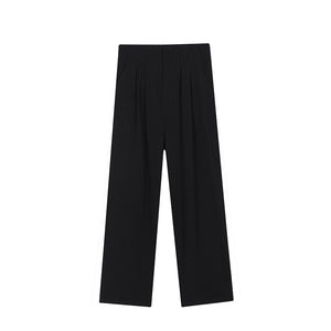 Solid Color Straight Drape Casual Pants