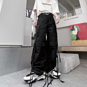 Hip Hop Street Streamers Casual Cargo Pants