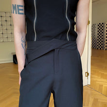 Load image into Gallery viewer, Asymmetric Waist Loops Detail Lounge Pants
