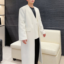 Load image into Gallery viewer, Fake Two-piece Mid-length Trench Coat
