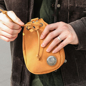 Vintage Leather Pouch Bag