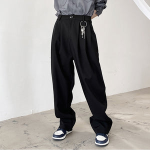 Retro Plaid Casual Straight Harem Pants