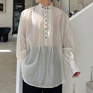 Summer Loose Translucent Shirt