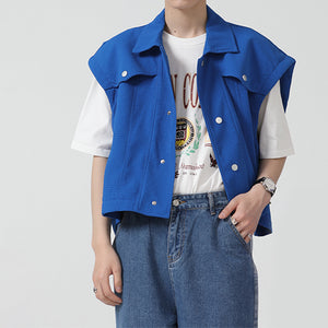 Lapel Casual Cropped Vest