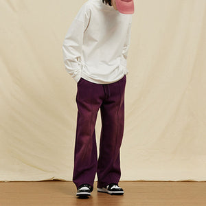 Washed Solid Gradient Trousers