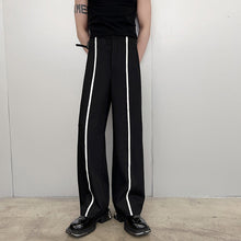 Load image into Gallery viewer, Black White Webbing Contrast Pants
