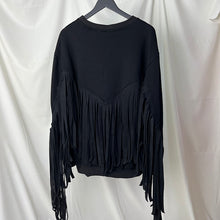 Load image into Gallery viewer, Fringed Long Sleeve Sweatshirt
