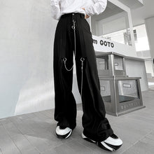 Load image into Gallery viewer, Metal Chain Trim Suit Trousers
