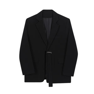 Solid Color Long Sleeve Blazer