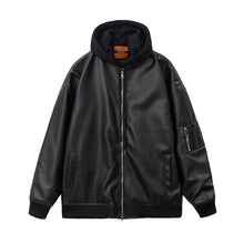 Load image into Gallery viewer, Fake Two Piece Stitching Hooded Jacket
