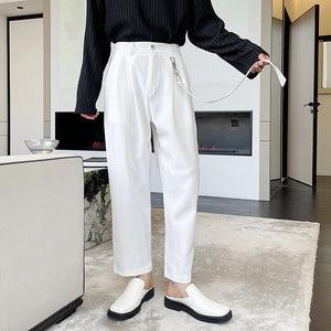 High Waist Loose Straight-leg Pants