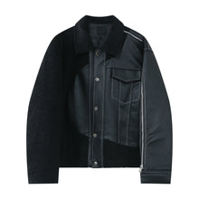 Load image into Gallery viewer, Lambswool Panel Zip Up Jacket
