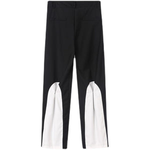 Contrast Stitching Casual Pants