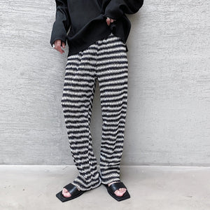 Pleated Trousers Straight-leg Slacks