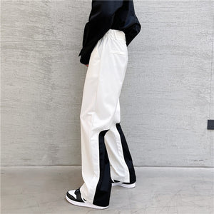 Contrast Stitching Casual Pants