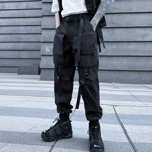 Techwear Asymmetric Tote Pocket Cargo Pants