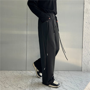 Metal Eyelets Hanging Rope Trousers